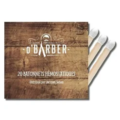 Pochette de 20 allumettes hémostatiques spéciale rasage O'Barber