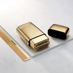 Rasoir professionnel rechargeable en métal FOILFX02 gold