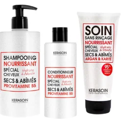 Rituel trio nourrissant cheveux secs et abîmés