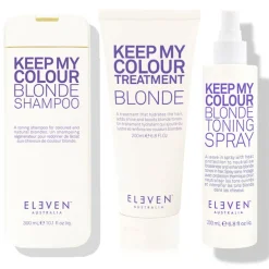 Routine cheveux blonds