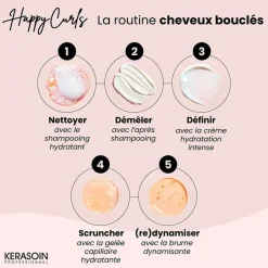 Routine cheveux bouclés Happy Curls