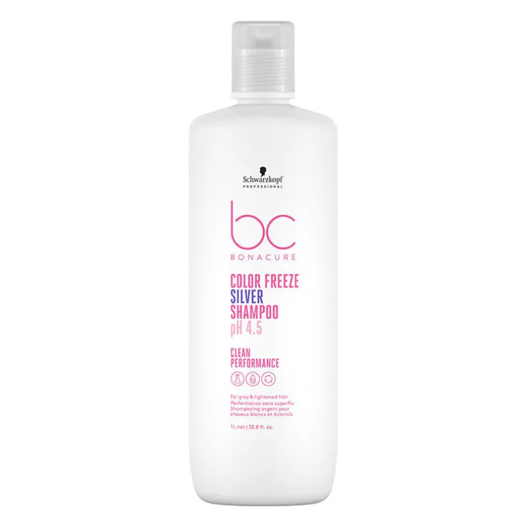 Shampooing argent pour cheveux gris et blancs BC Color Freeze Silver 1000ml