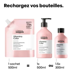 Shampooing cheveux colorés Vitamino Color recharge 500ml