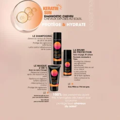 Shampooing réhydratant après-soleil Keratin Sun