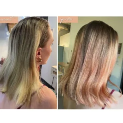 Soin repigmentant cheveux naturels ou colorés pêche rosé
