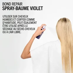 Spray-baume violet Blondme Bond Repair Neutralisant