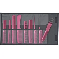 Trousse neuf peignes Rose